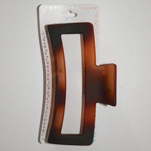 Large 5" Hair Claw Clip Amber Tortoise Princess Accessories